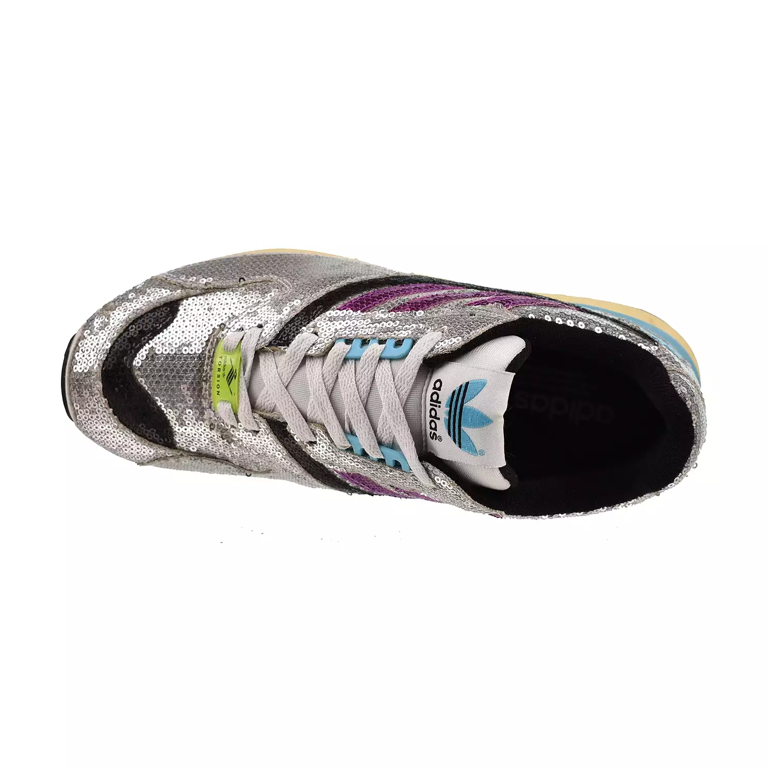 Adidas ZX 4000 Women's Shoes Glitter Silver-Purple