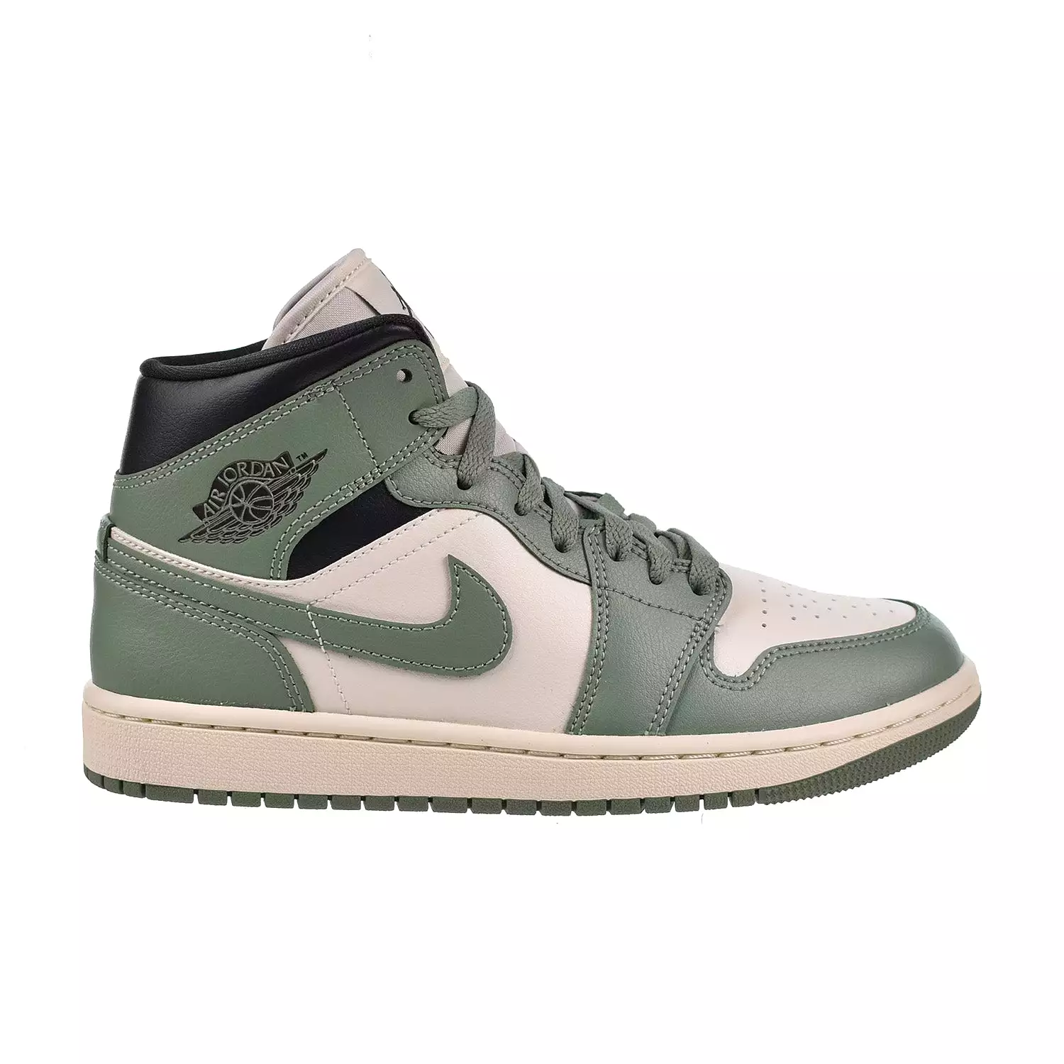 Air Jordan 1 Mid Women's Shoes Sail-Anthracite-Jade Smoke