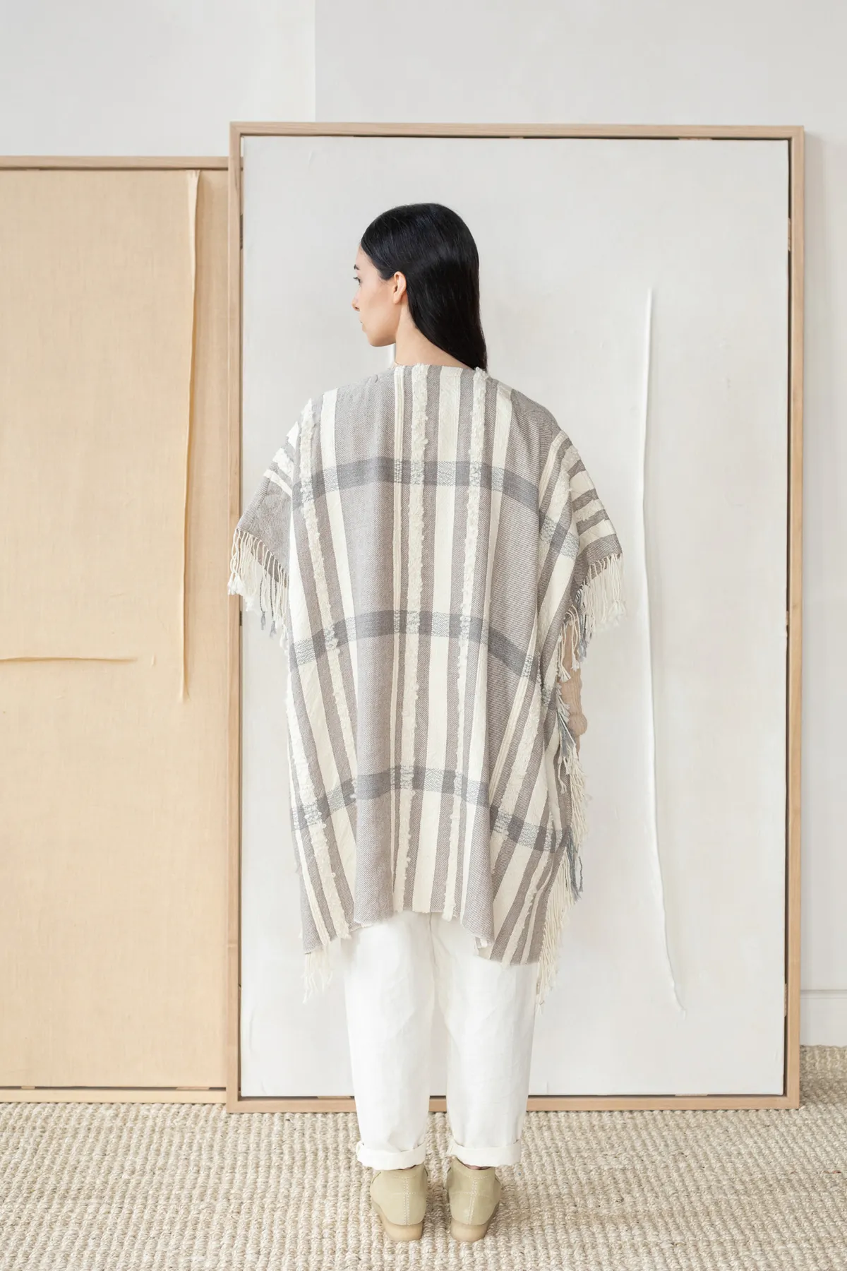 Alpaca Josefina Poncho - taupe