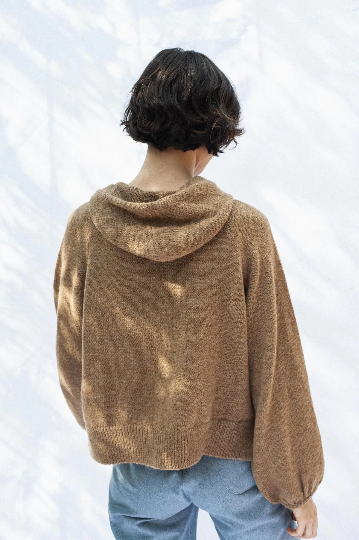 Ayna Hoodie Sweater - Camel