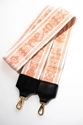 AZTEC STRAP // PEACH + WHITE