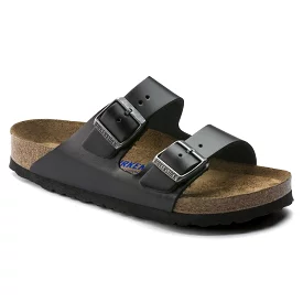 Birkenstock Arizona Soft Footbed - Black Amalfi Leather