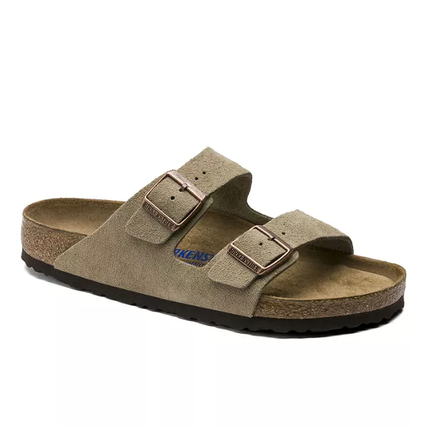 Birkenstock Men's Arizona Soft Footbed Taupe Suede