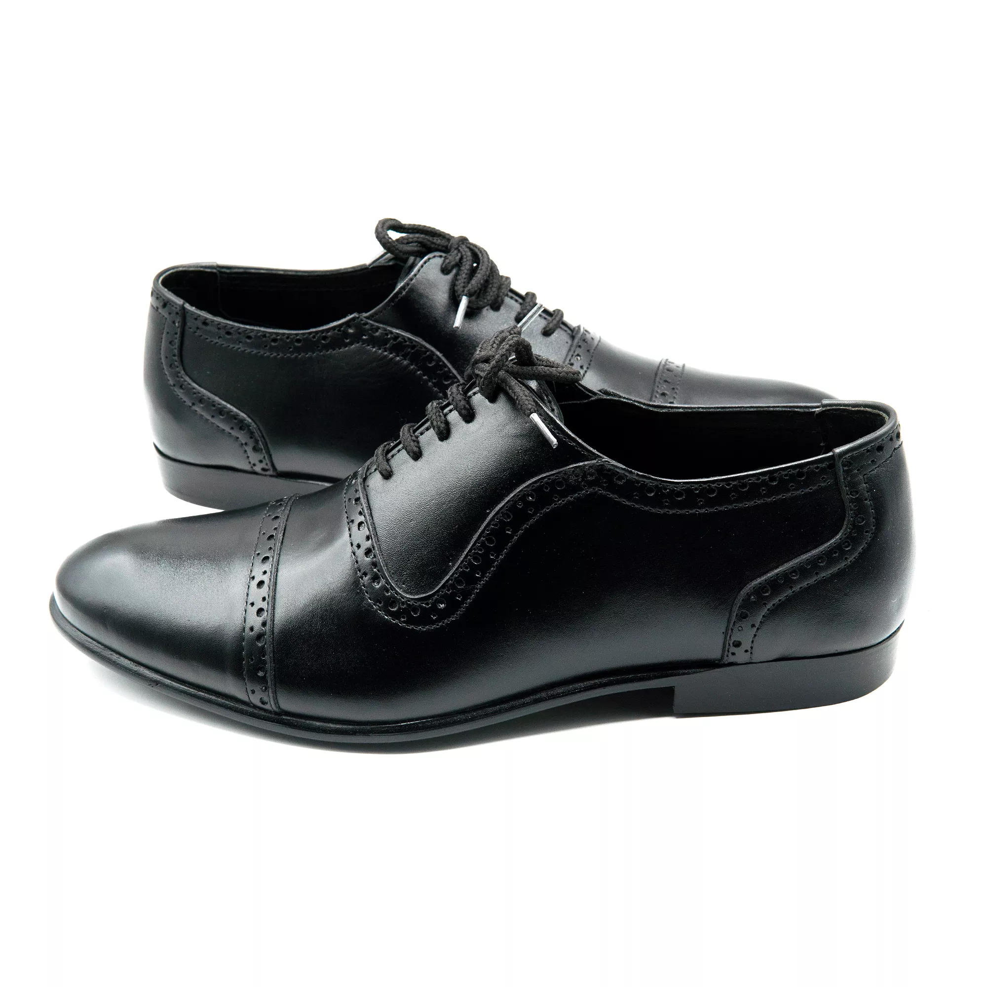 Black Leather Brogues Executive Shoes