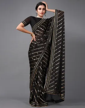 Black Silk Saree