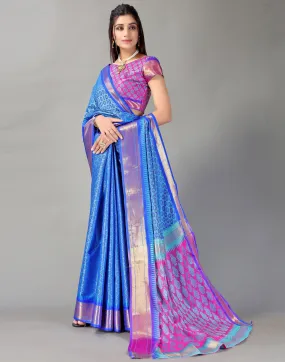 Blue Silk Saree