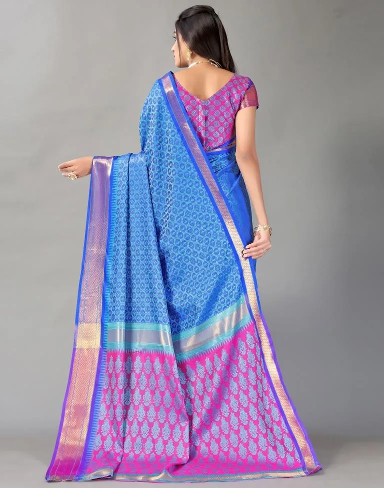 Blue Silk Saree