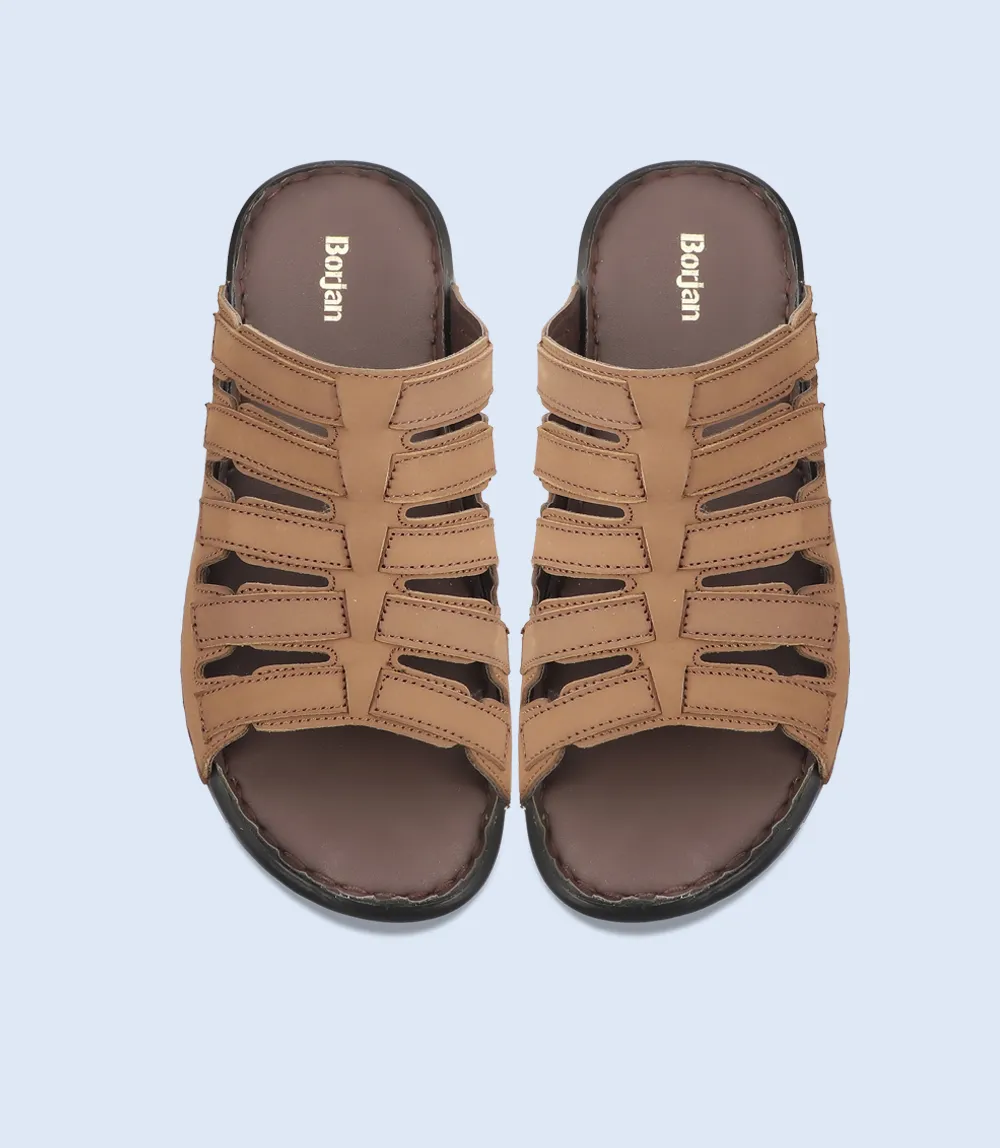 BM5666-BROWN-Men Slipper