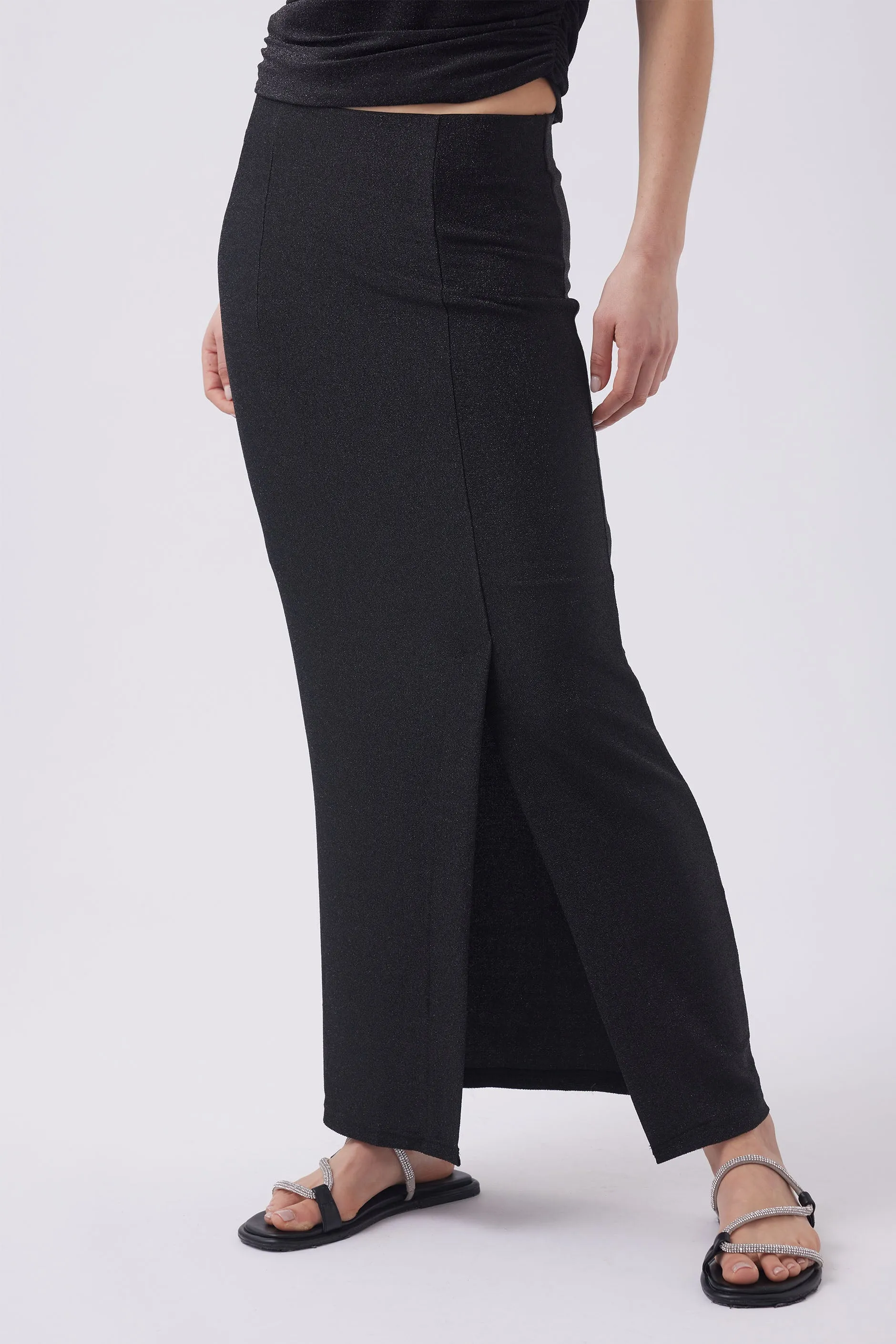 Brodie Lurex Midi Skirt