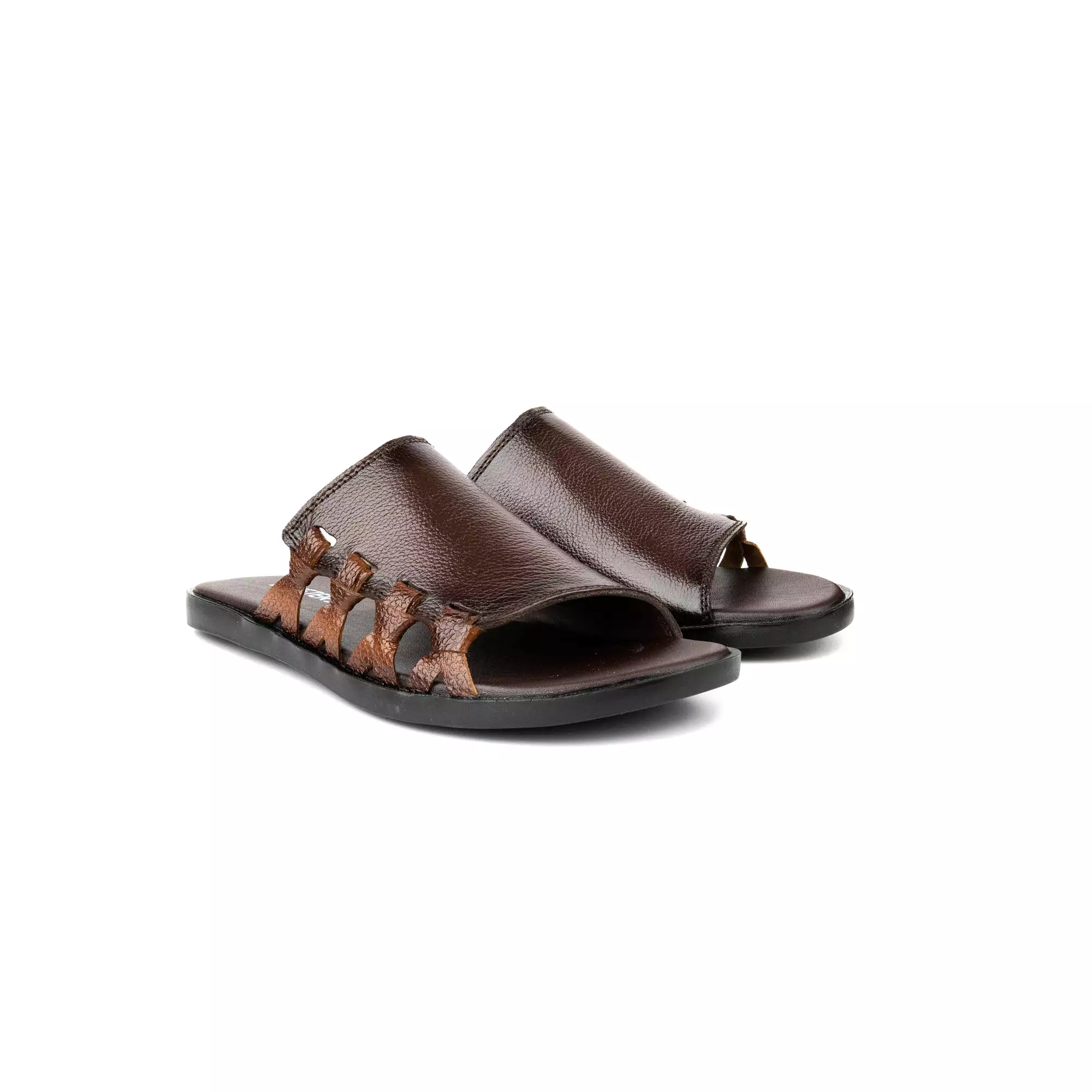 Brown Premium Leather Slippers