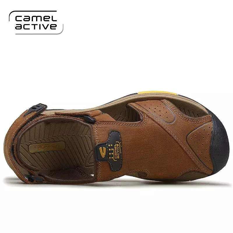 Camel Active Genuine Leather Quick-Drying Sandals Quality Casual Anti-Slippery Outdoor Beach Sandals X8039