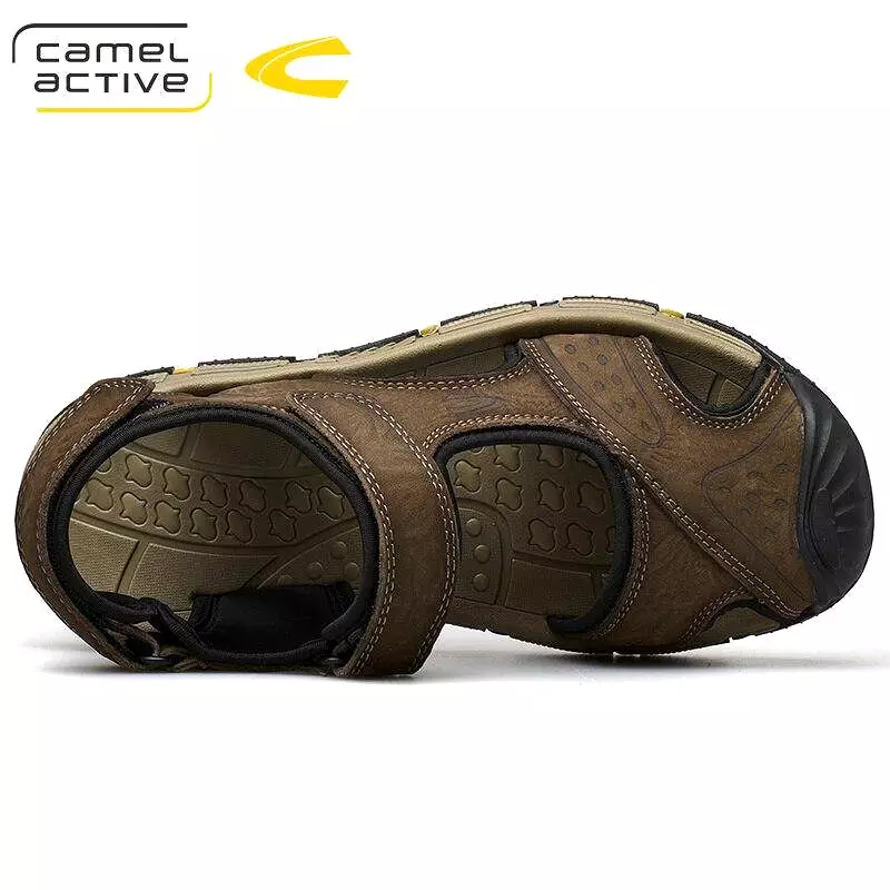 Camel Active Genuine Leather Quick-Drying Sandals Summer Casual Anti-Slippery Outdoor Sandals 19363