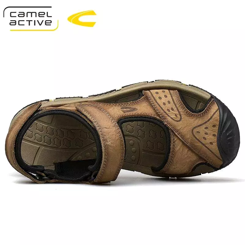 Camel Active Genuine Leather Quick-Drying Sandals Summer Casual Anti-Slippery Outdoor Sandals 19363