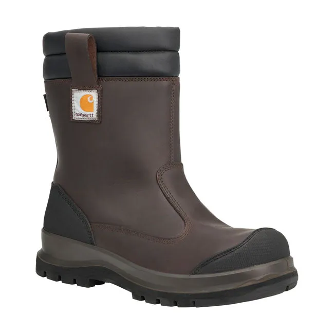 CARHARTT WATERPROOF PULL ON SAFETY BOOT - DARK BROWN