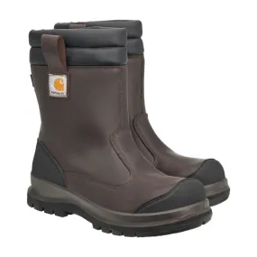 CARHARTT WATERPROOF PULL ON SAFETY BOOT - DARK BROWN