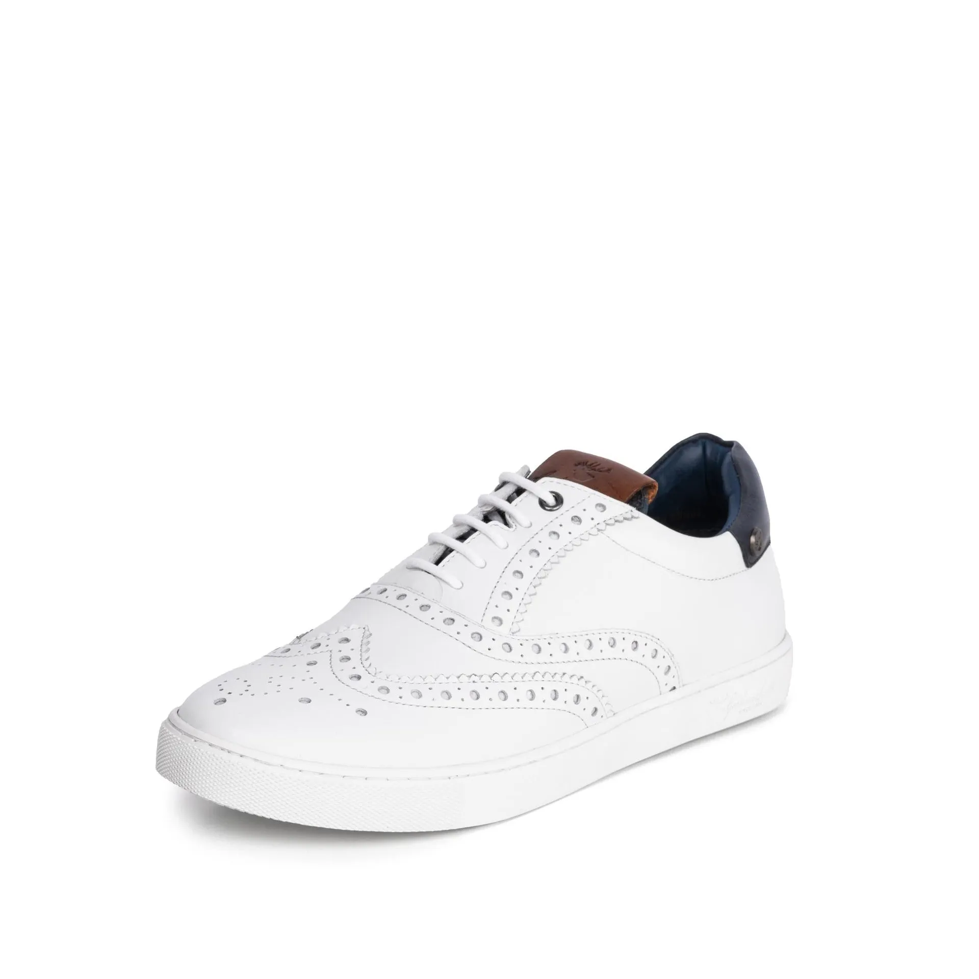 CARLSON WHITE BROGUE PLIMSOLL