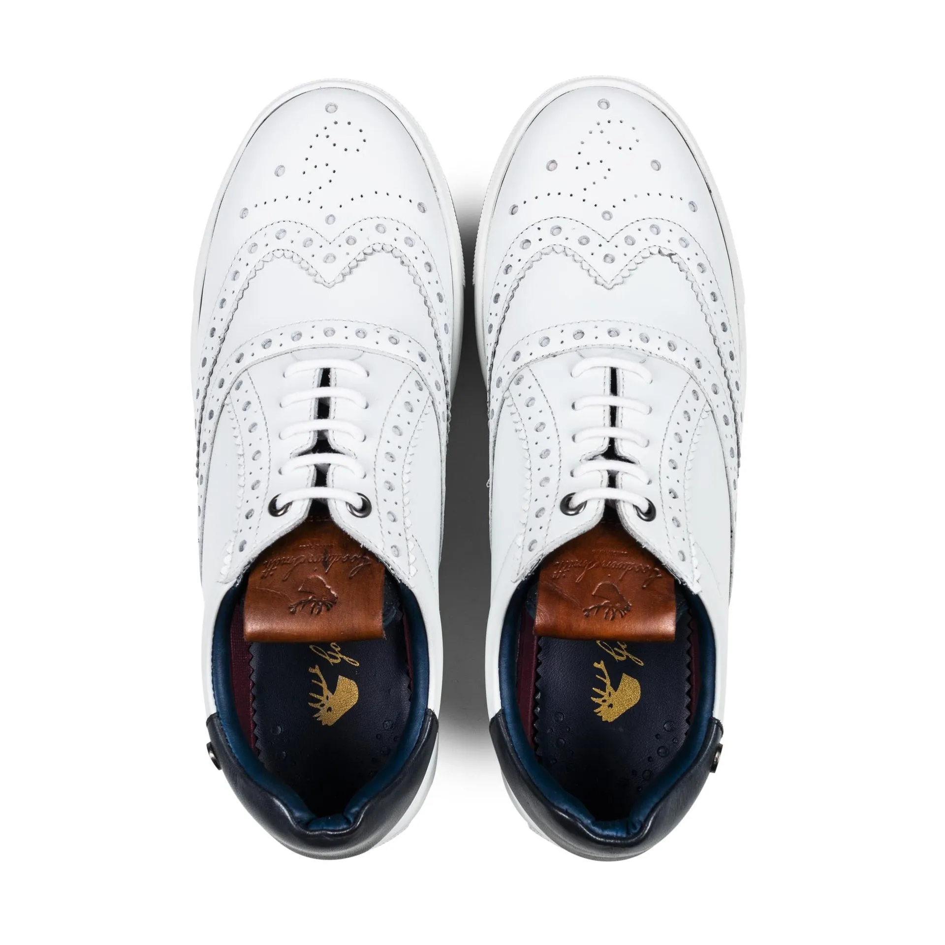 CARLSON WHITE BROGUE PLIMSOLL