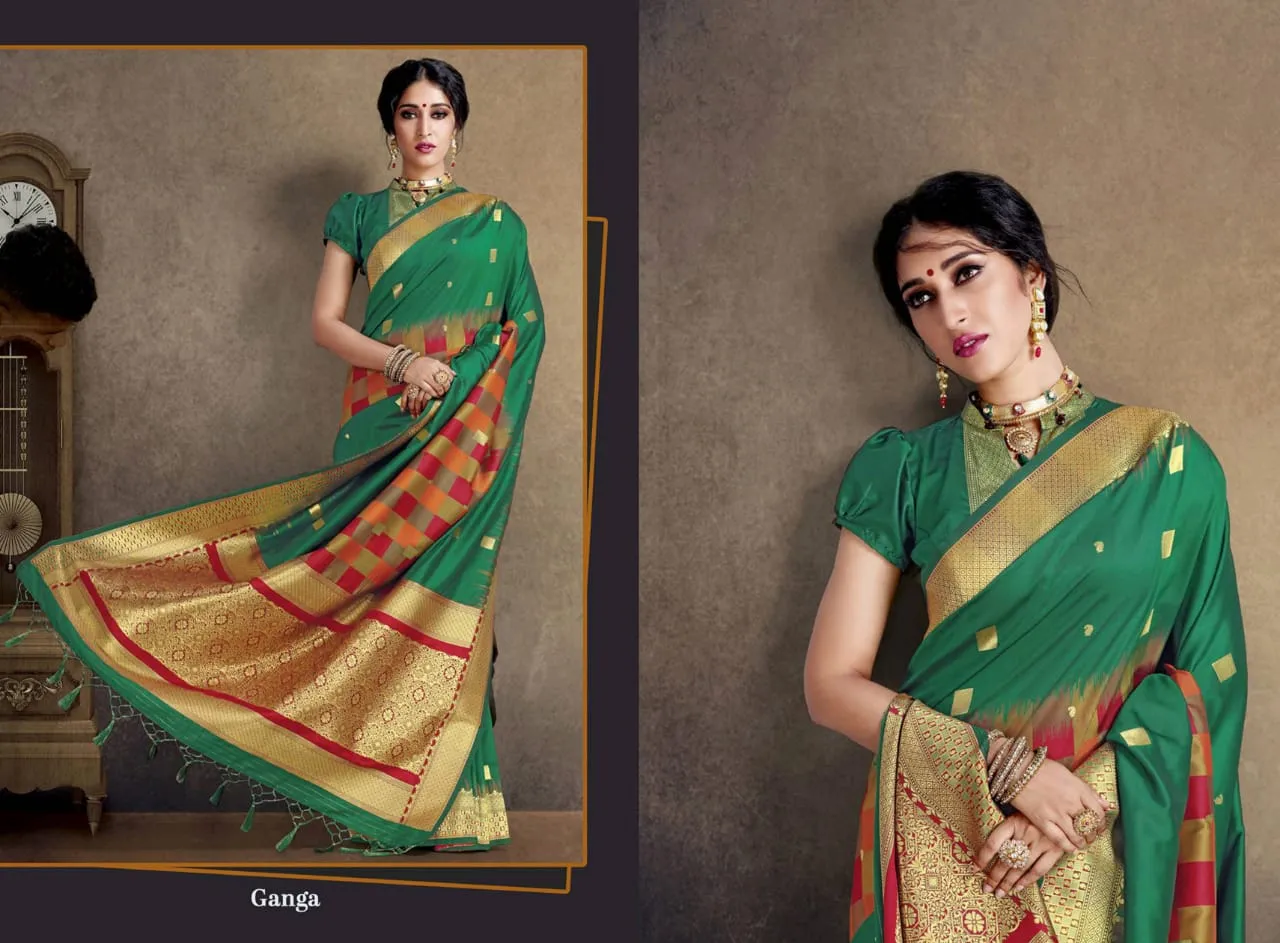 Chanderi Sarees Launched Gehna Silk Heavy Fancy Designer Sarees