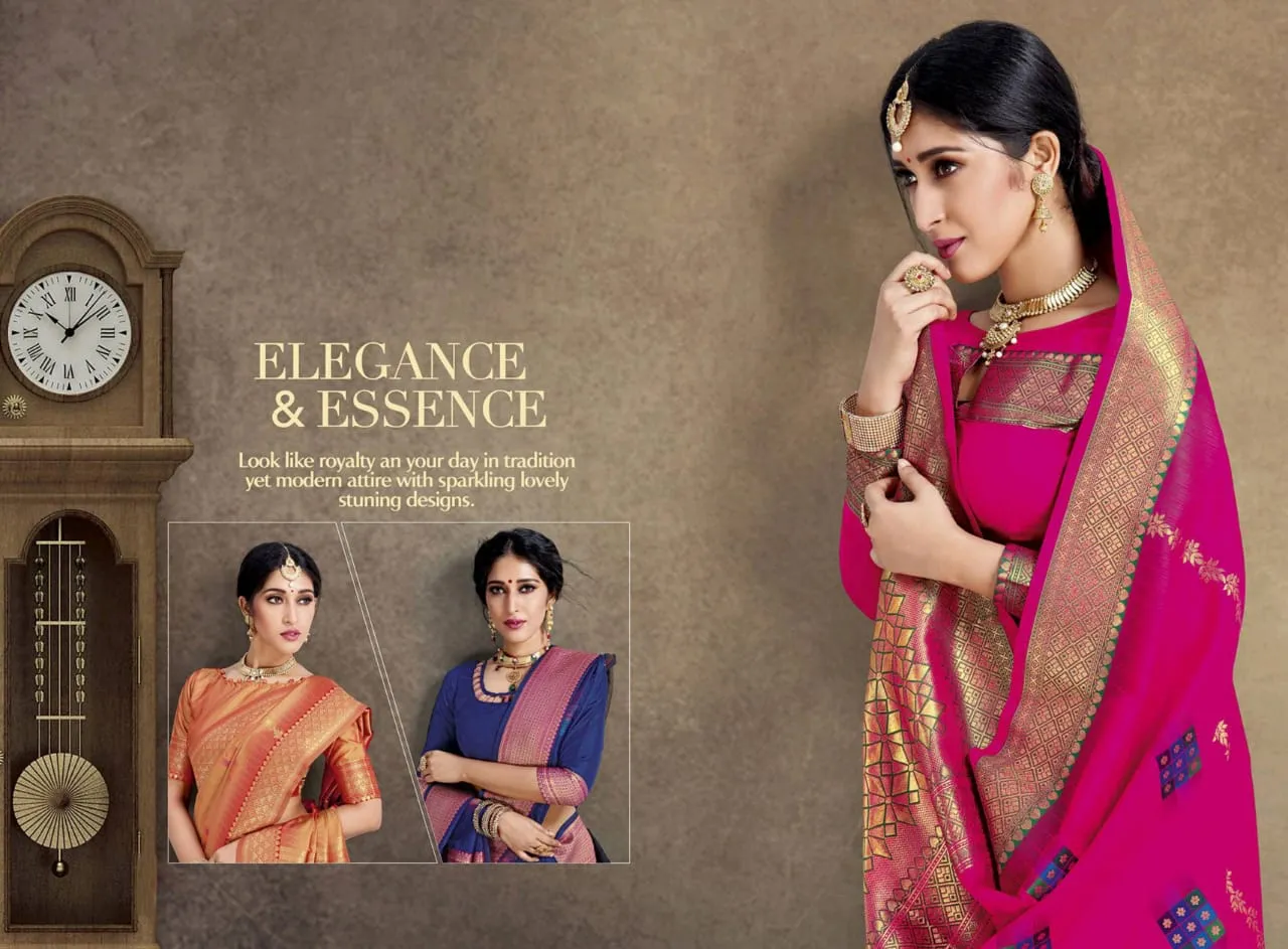 Chanderi Sarees Launched Gehna Silk Heavy Fancy Designer Sarees