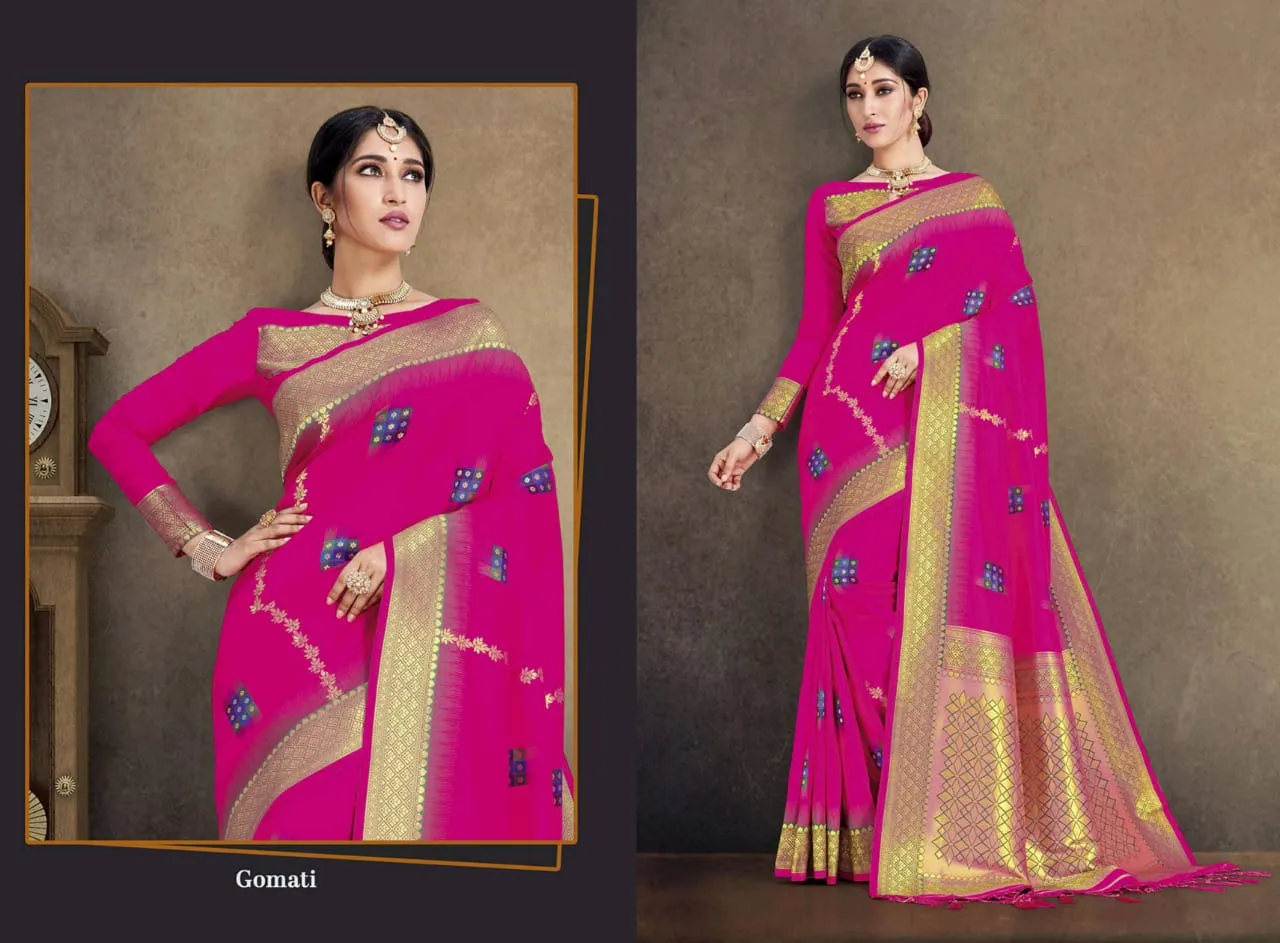 Chanderi Sarees Launched Gehna Silk Heavy Fancy Designer Sarees