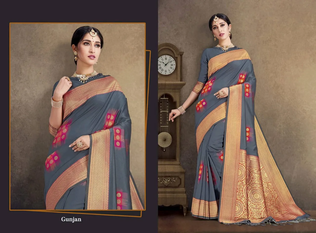 Chanderi Sarees Launched Gehna Silk Heavy Fancy Designer Sarees