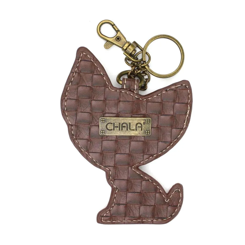 Chihuahua Key Chain in Dark Brown