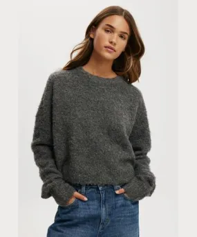 Cotton On Shaggy Crop Crew Sweater