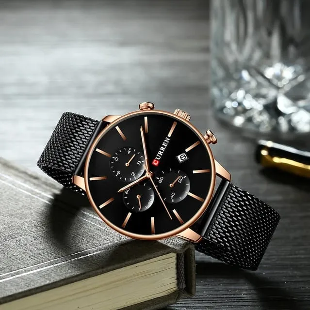 CURREN CHRONOGRAPH GENT'S BLACK