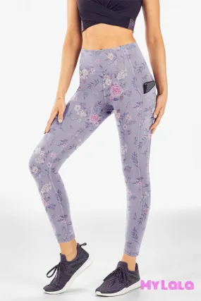 Curvy Pocket Leggings (Pastel Floral)