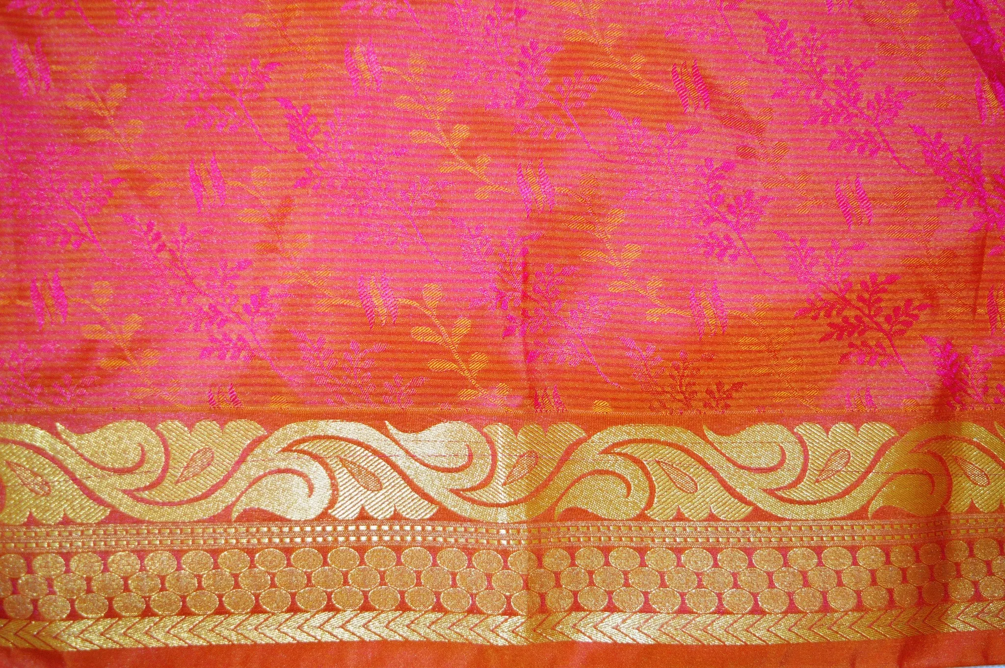 Dark Pink Colour Kanchipuram Pattu Silk Saree