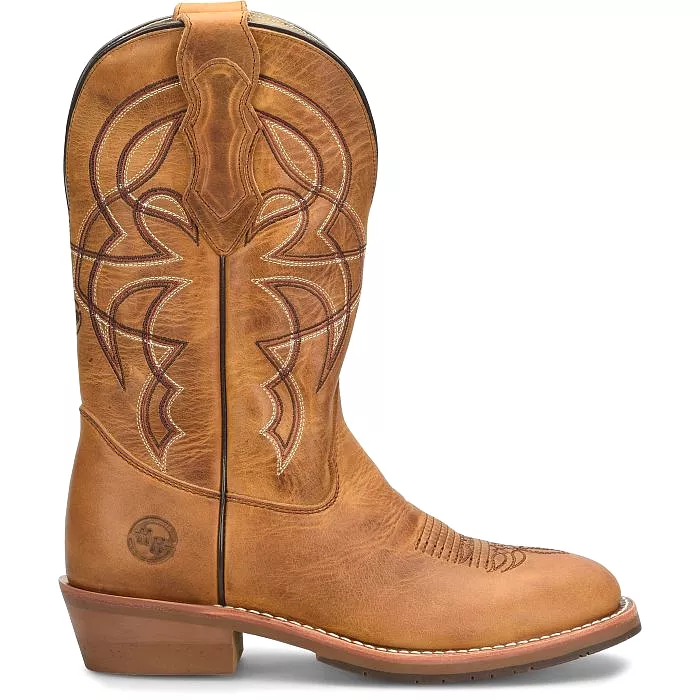 'Double H' Men's 11 Toscosa SR Western Round Toe Roper - Tan