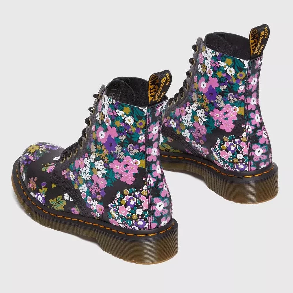 Dr. Martens Women's 1460 Pascal - Black+Multi Vintage Floral Backhand