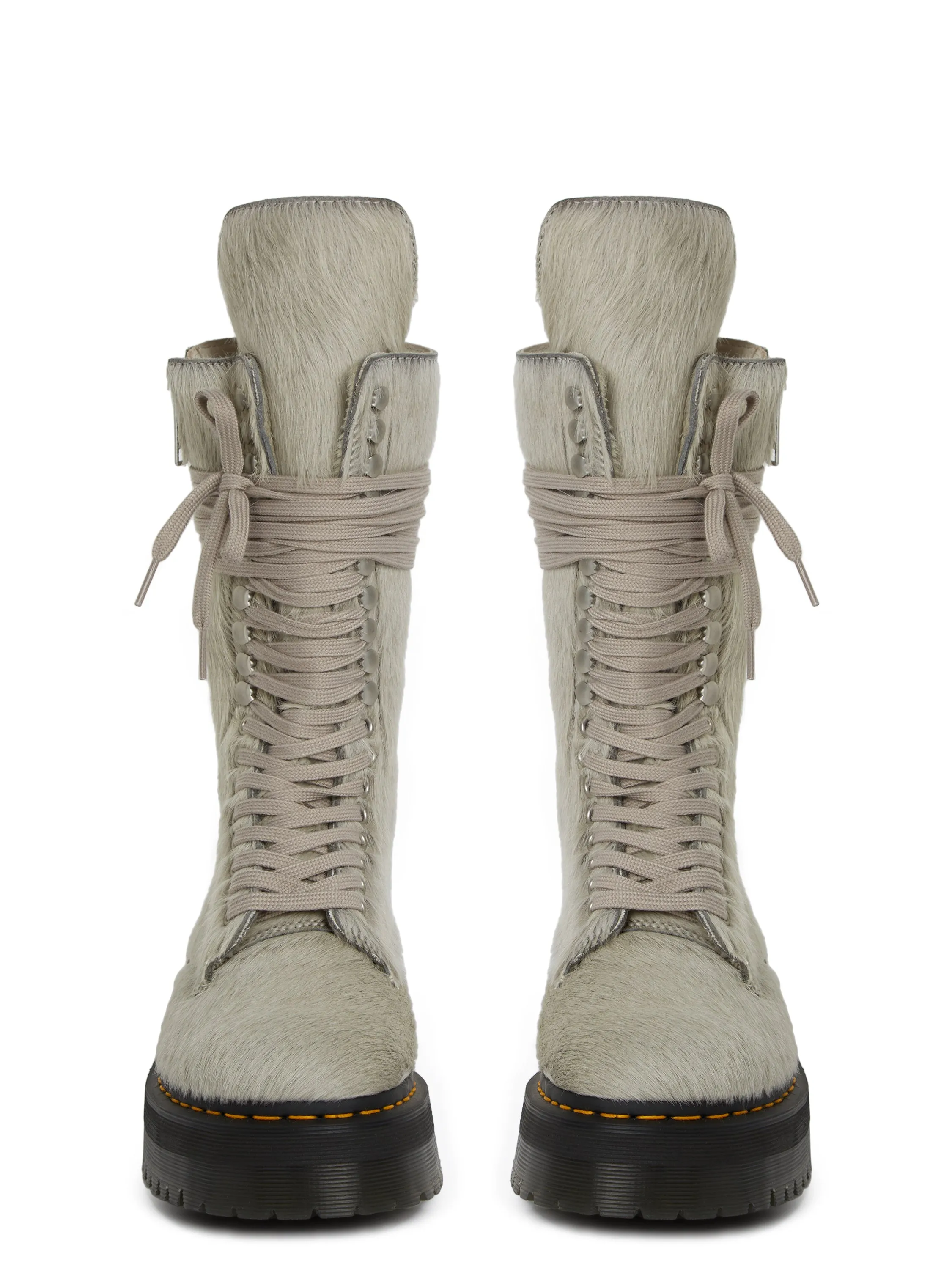 DR MARTENS × RICK OWENS QUAD SOLE CALF LENGTH BOOT