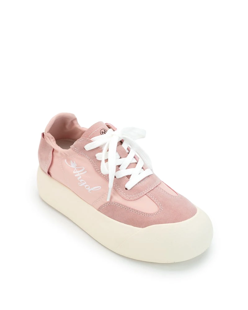 Elastic Back Side Comfortable Platform Sneakers