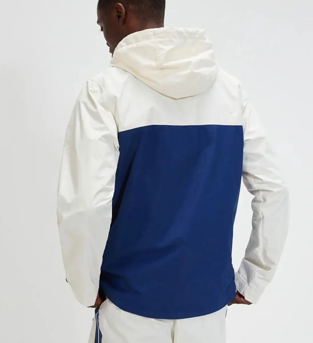 Ellesse Olivieri Overhead Anorak Jacket Off White/Navy