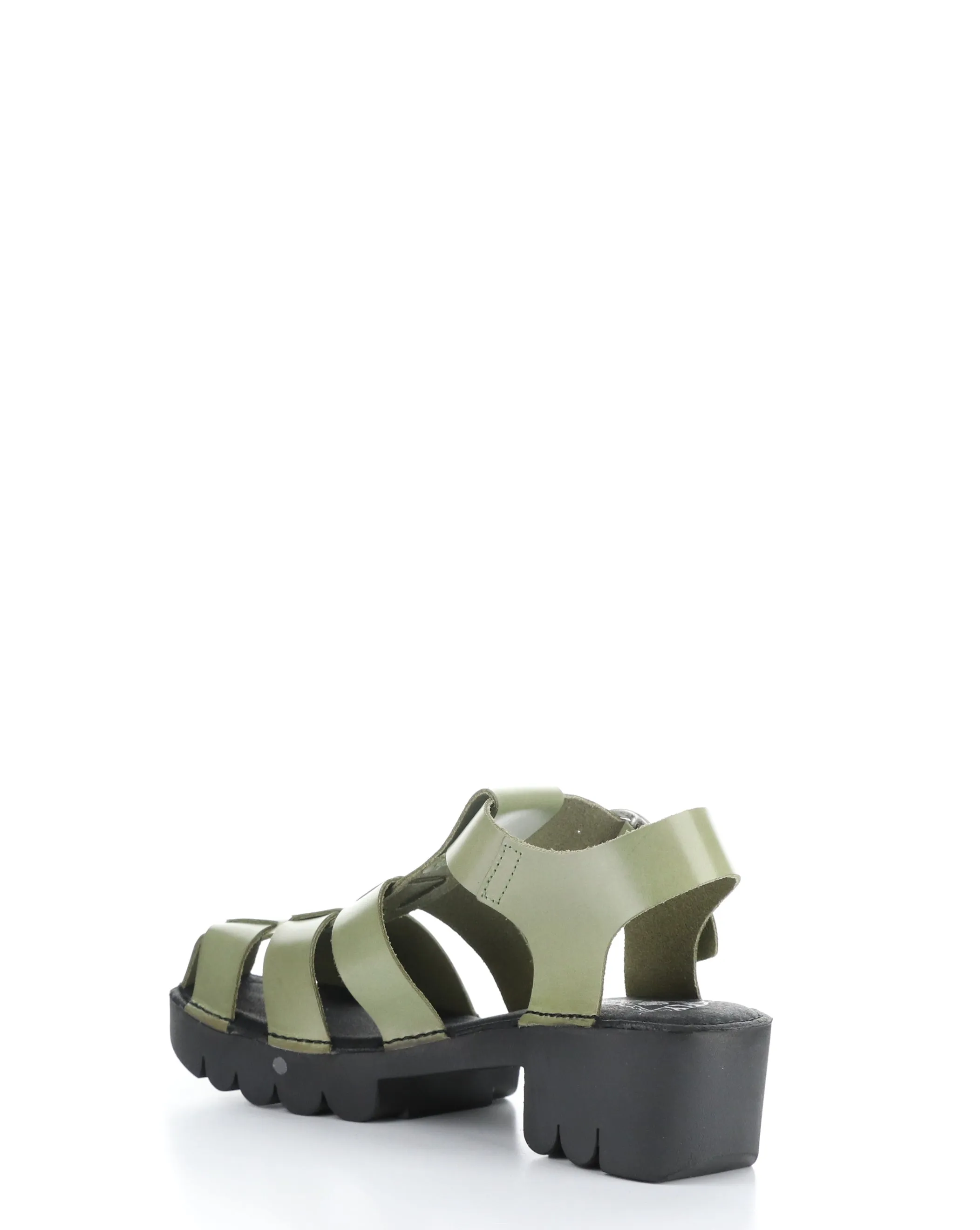 EMME511FLY 010 LIGHT GREEN Round Toe Sandals