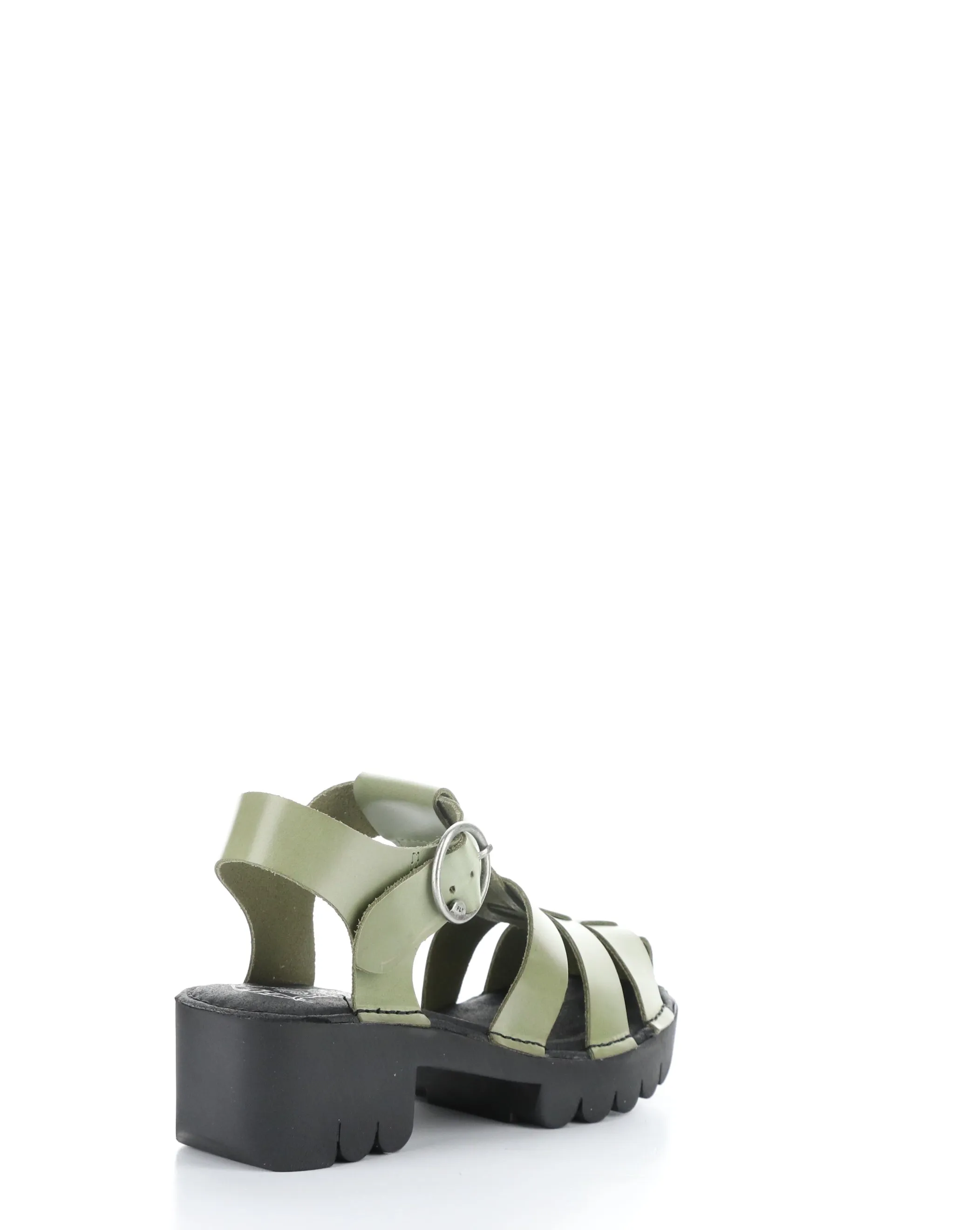 EMME511FLY 010 LIGHT GREEN Round Toe Sandals