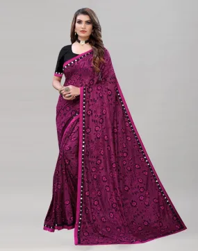 Fabulous Magenta Saree