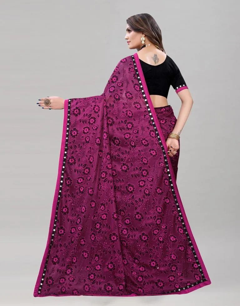 Fabulous Magenta Saree