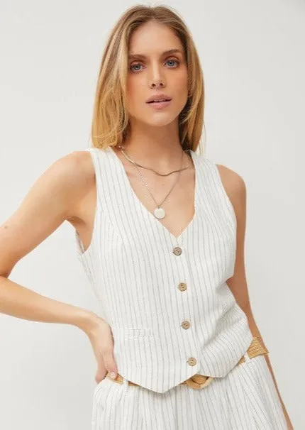 FINAL SALE - Linen Vest