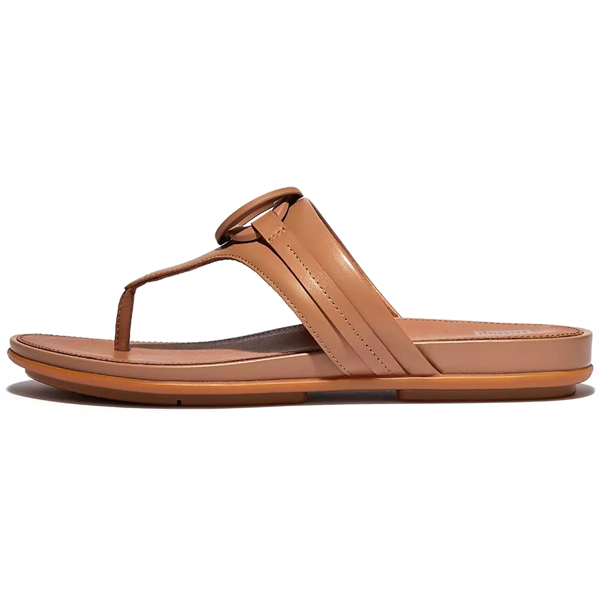 Fitflop Womens Gracie Leather Slip-On Slide Sandals