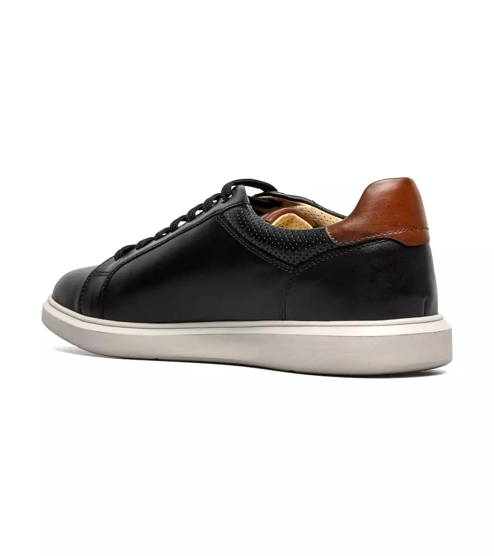 'Florsheim' Men's Social Lace To Toe Sneaker - Black / White