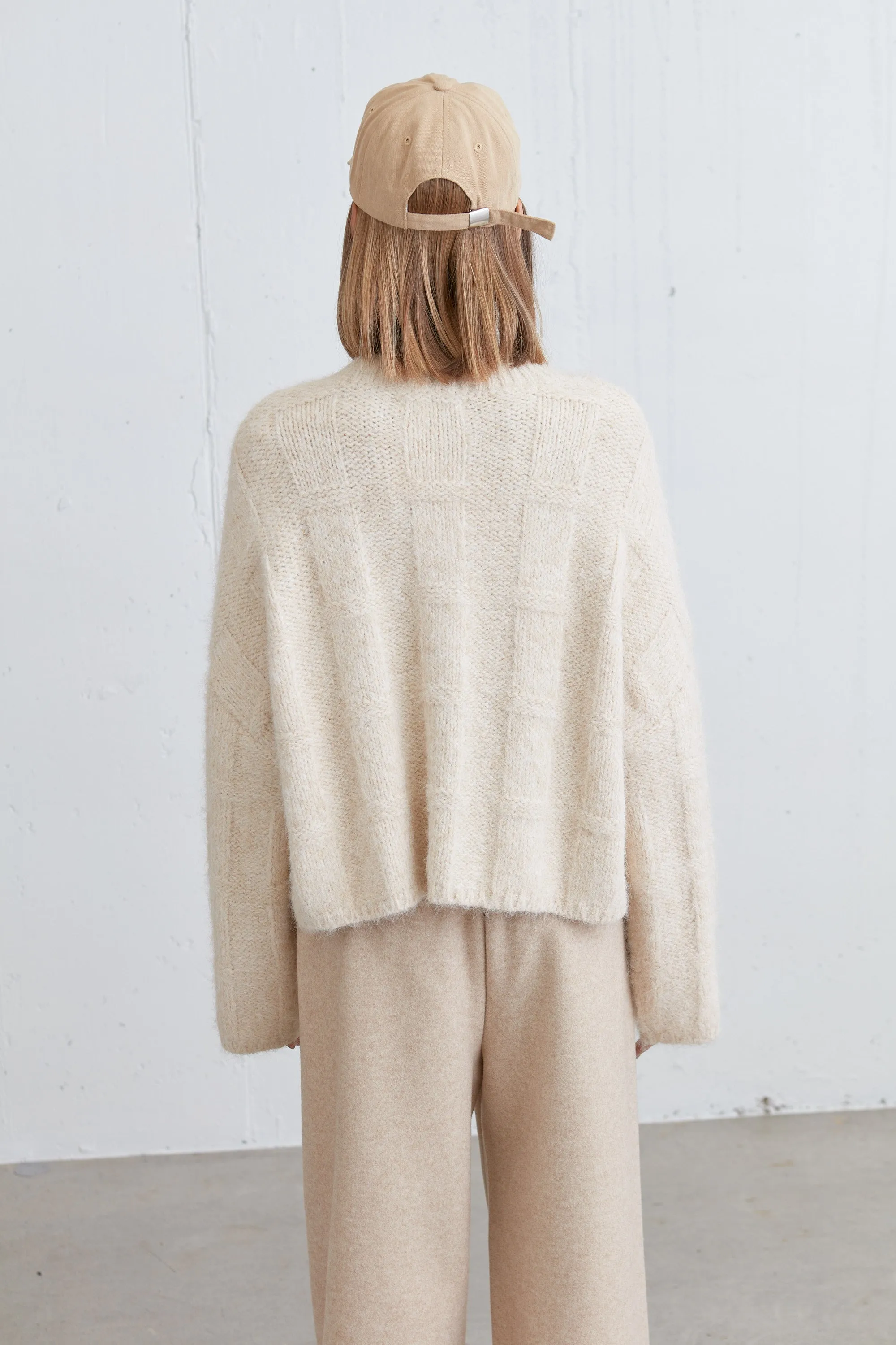 FUZZY RIBBED SWEATER