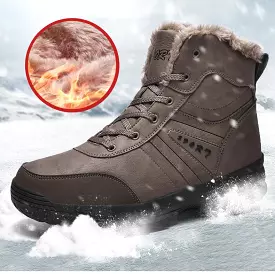 Genuine Leather Fashion Men's Snow Boots