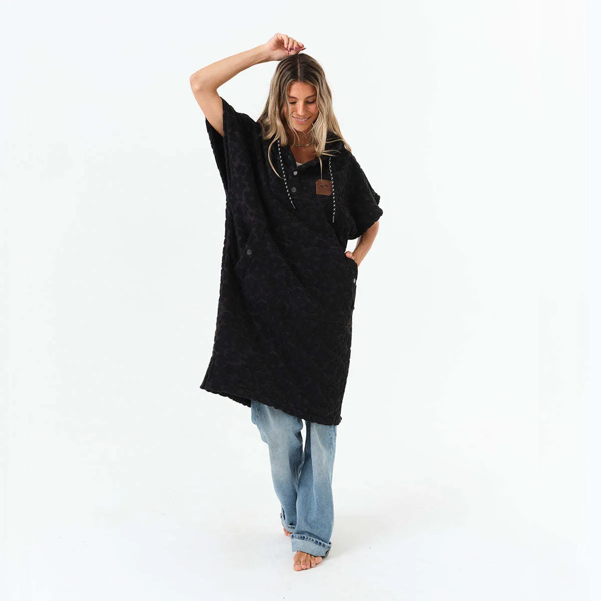 Ginny Changing Poncho - Black