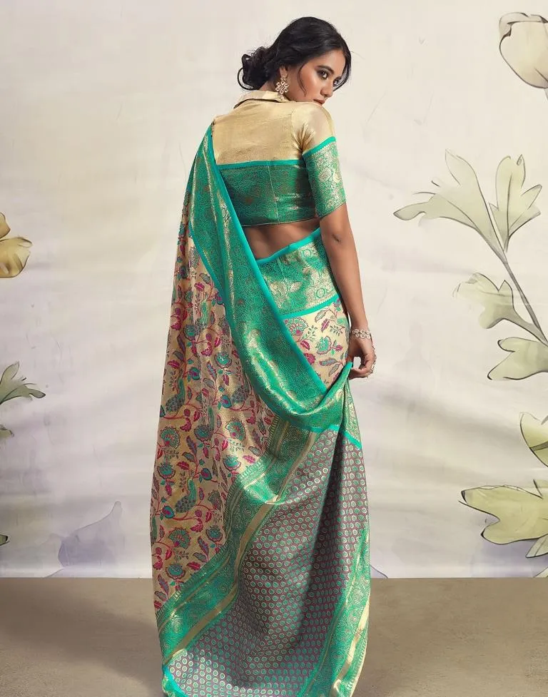 Golden Silk Woven Sarees