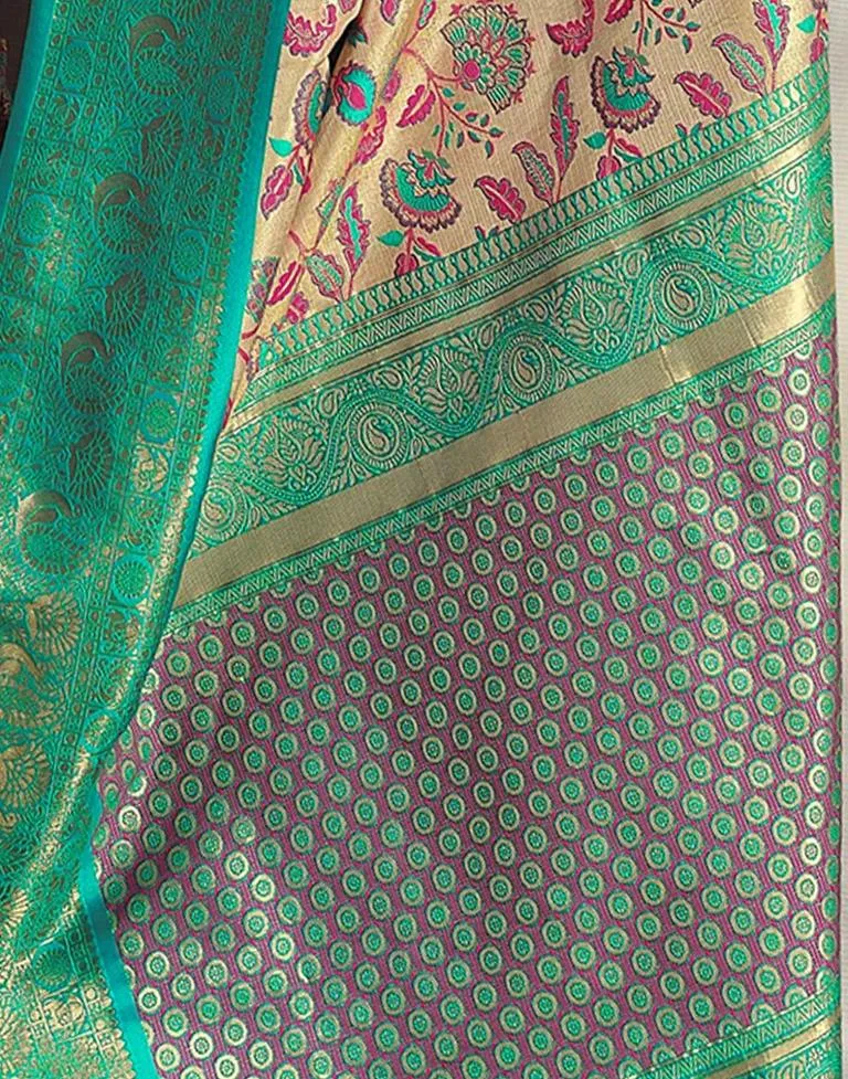 Golden Silk Woven Sarees