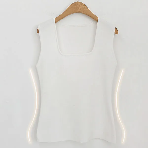 gumzzi  |U-Neck Plain Tanks & Camisoles