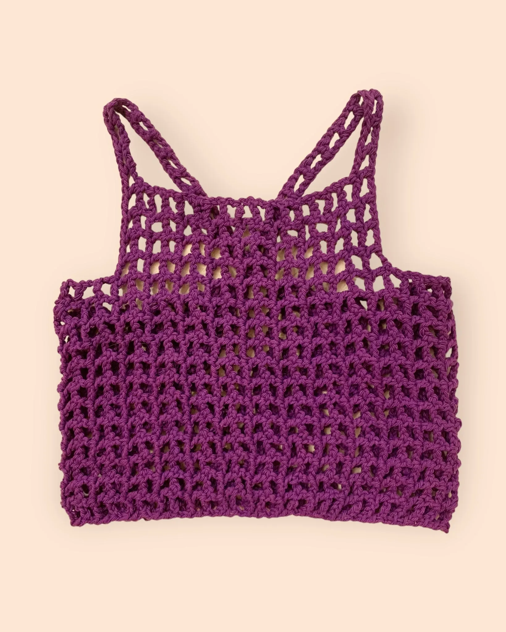 Hot as hell crochet crop tank