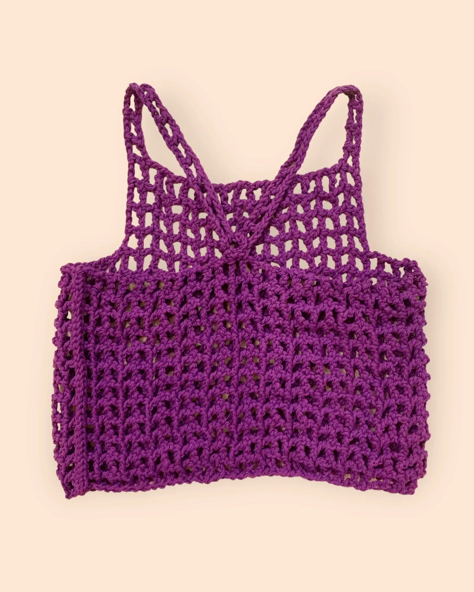 Hot as hell crochet crop tank